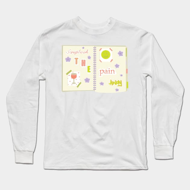 Funny scrapbook crafting quote, scrapbooking lovers Long Sleeve T-Shirt by Inspired Spaces